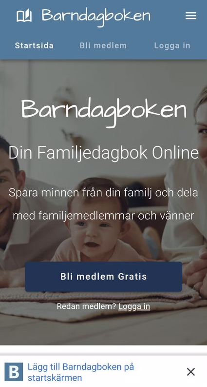 Barndagboken i mobilen