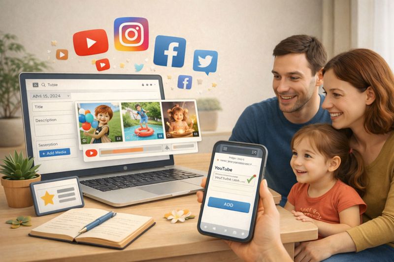 Share Videos from Social Media in Your Timeline